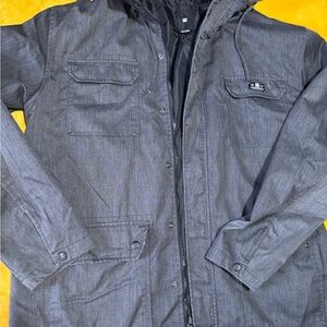 DC Men's Charcoal Hooded Jacket